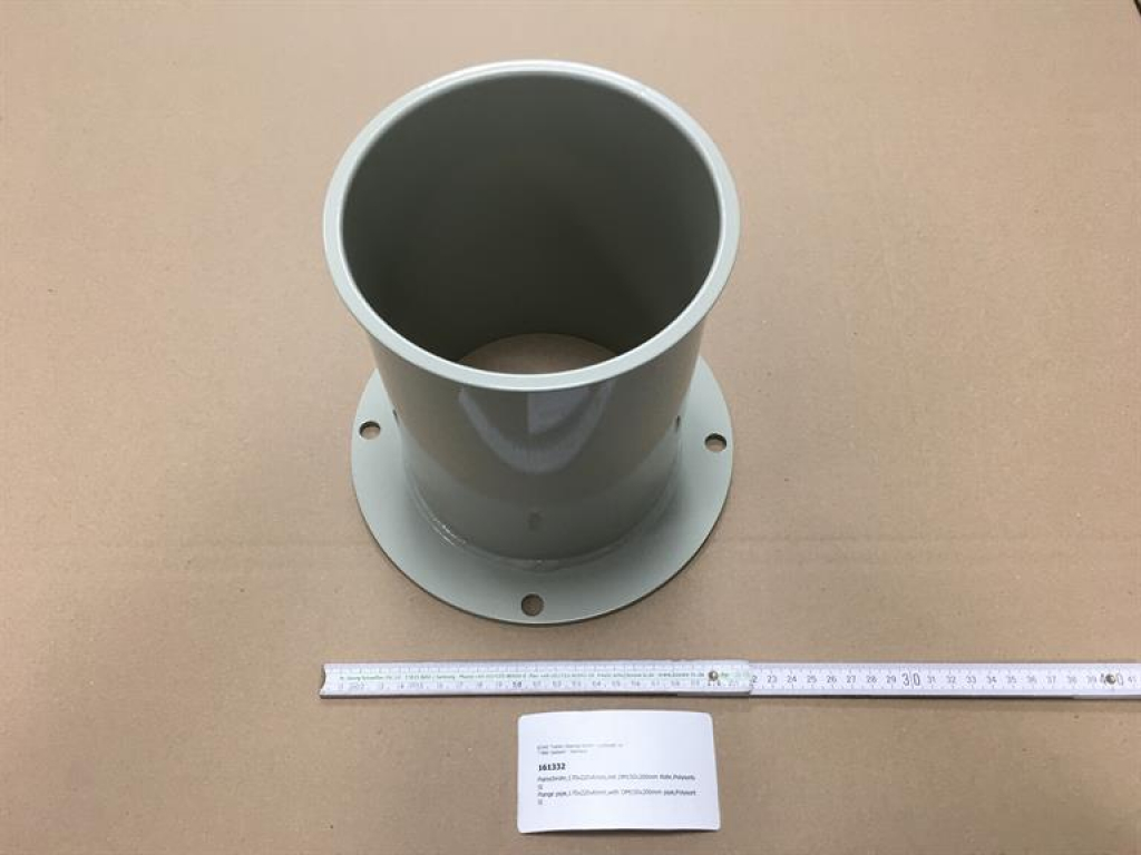 Flanschrohr,170x220x6mm,mit DM150x200mm Rohr,Polysorba SI