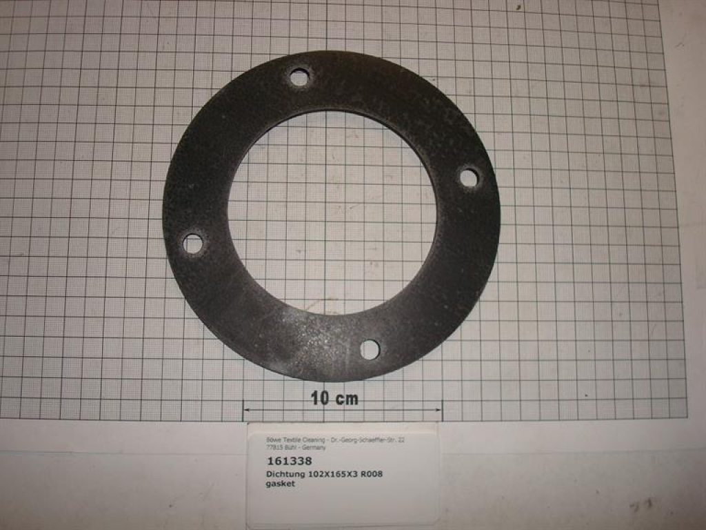 Gasket,round,102x165x3mm,4-holes,5th gen.,Polysorba