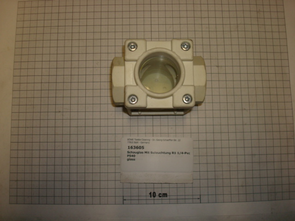 Schauglas,DN32,1 1/4",PVC,Kunststoff, m.Beleuchtung,5.Gen.,P25,P470,SI70,InduLine