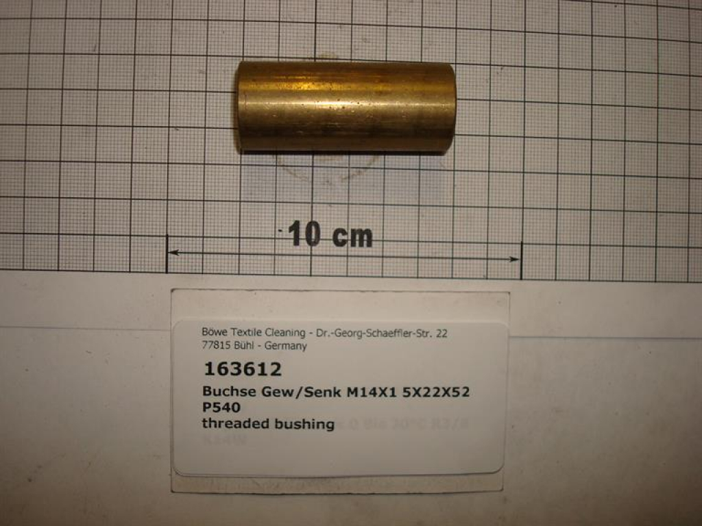 Threaded bush M14x1,5x22x52, all machines