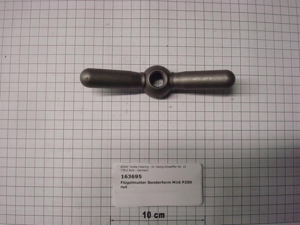 Wing nut M16,distillation,P/M12-30