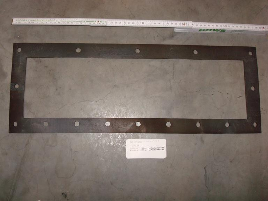 Gasket,square,213x595x4mm,16-holes,air duct,P470,SI70