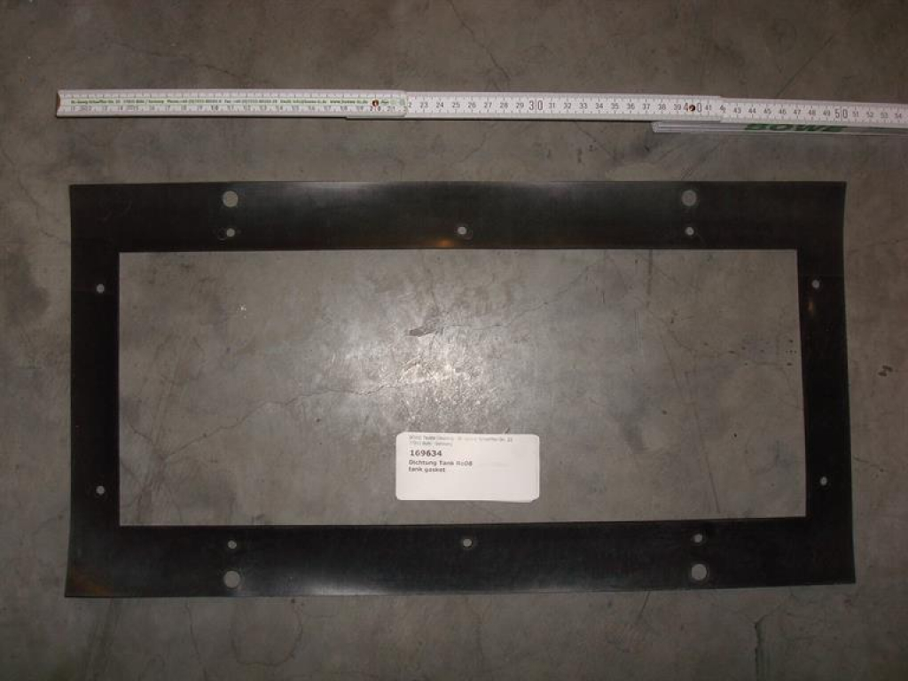 Gasket,square,265x508x3mm,14-holes,tank,InduLine