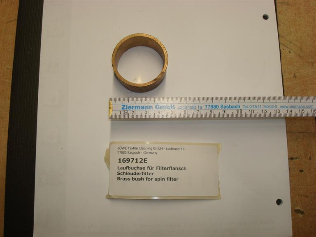 Brass bush for eco filter / spin filter