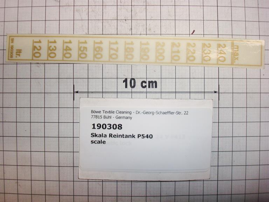 Scale,120-240l,clean solvent tank,P540,sticker