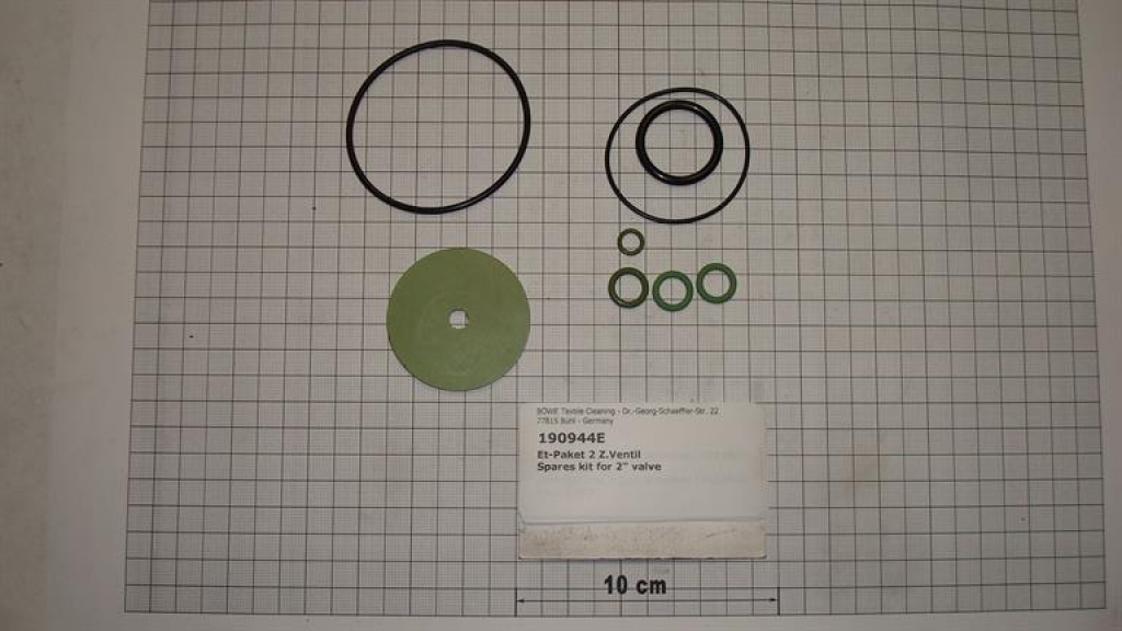 Spares kit for slanted seat valve 161310