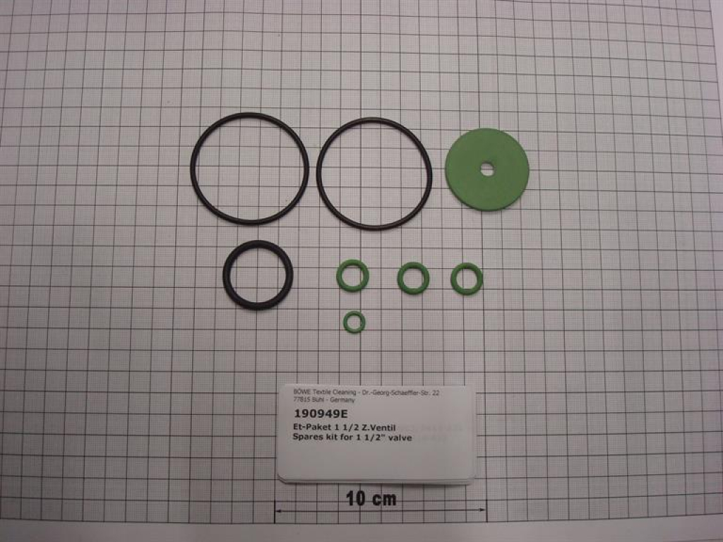 Spares kit for slanted seat valve 164226