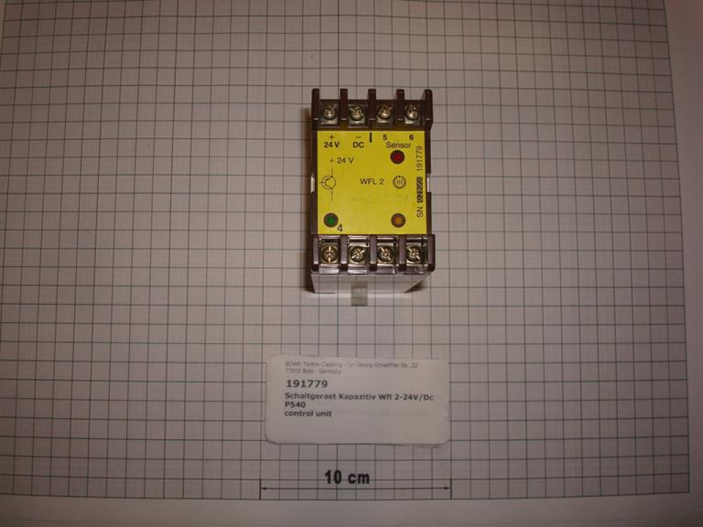 Control unit,WFL2-24VDC,f.191778 electronic for dry control