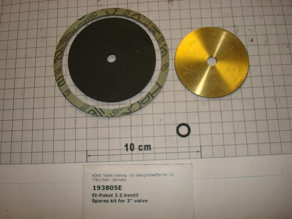 Spares kit for slanted seat valve 166721 (Kemper)