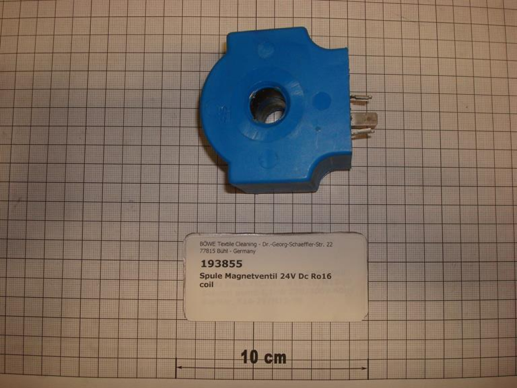 Coil for solenoid valve, 24V DC, refrigeration unit