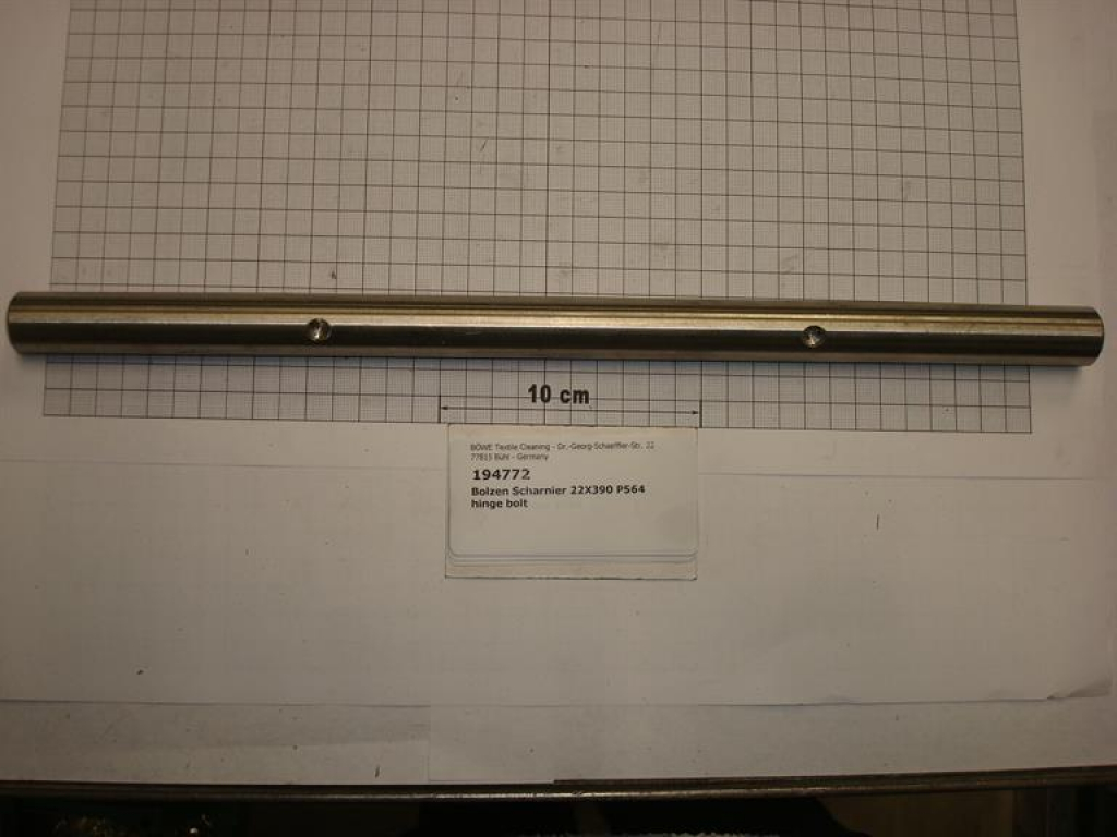 Bolt,22x390mm,loading door,P564,P5100,K50