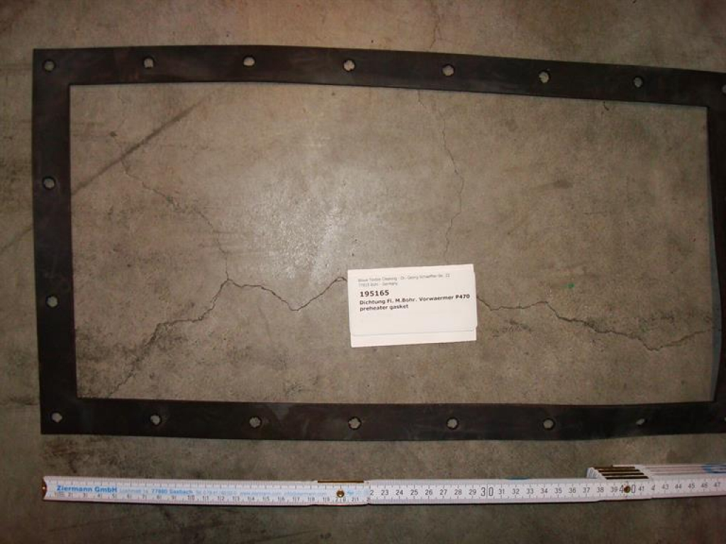 Gasket,square,270x520x4mm,20-holes,for preheater,P470,SI70