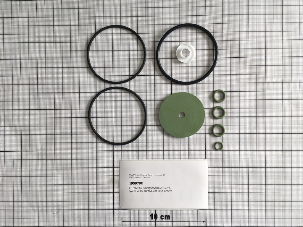 Spares kit for slanted seat valve 169949