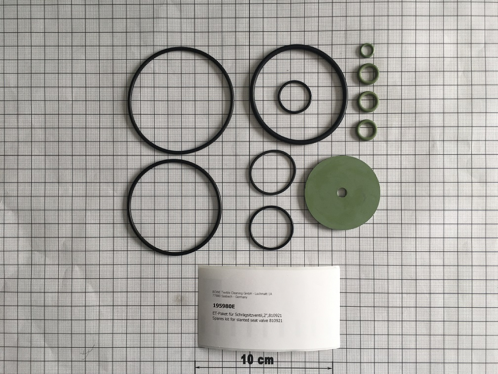 Spares kit for slanted seat valve 810921