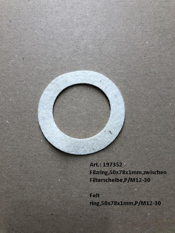 Felt ring,50x78x1mm,P/M12-30