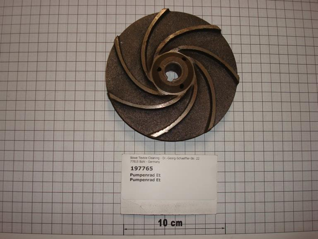 Pumpenrad,DM14x121x28,5mm hoch,7 Fluten, Lösemittelpumpe 195245,P564