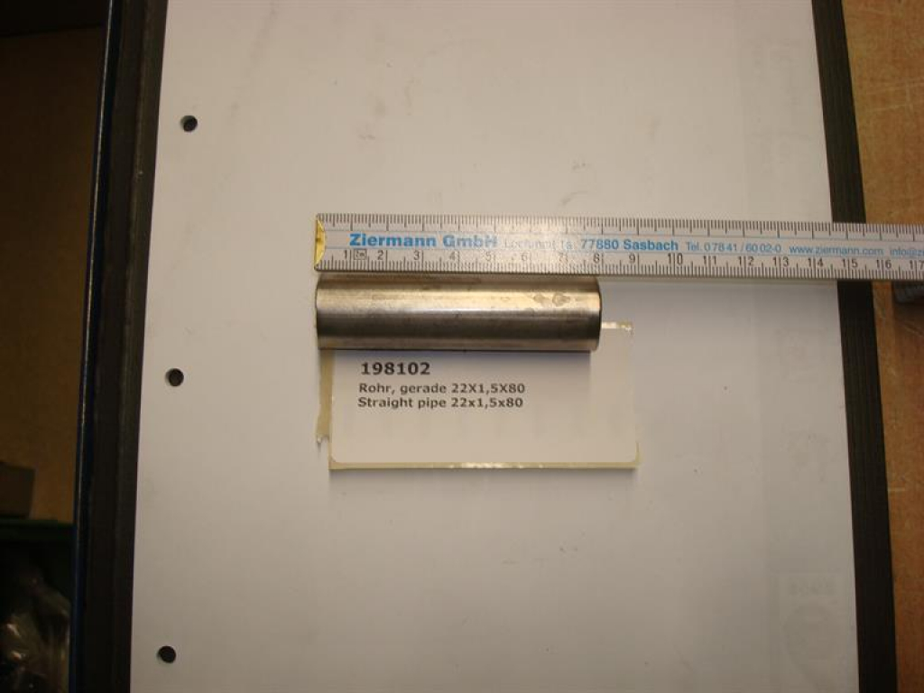 Pipe,straight,22x1,5x80mm