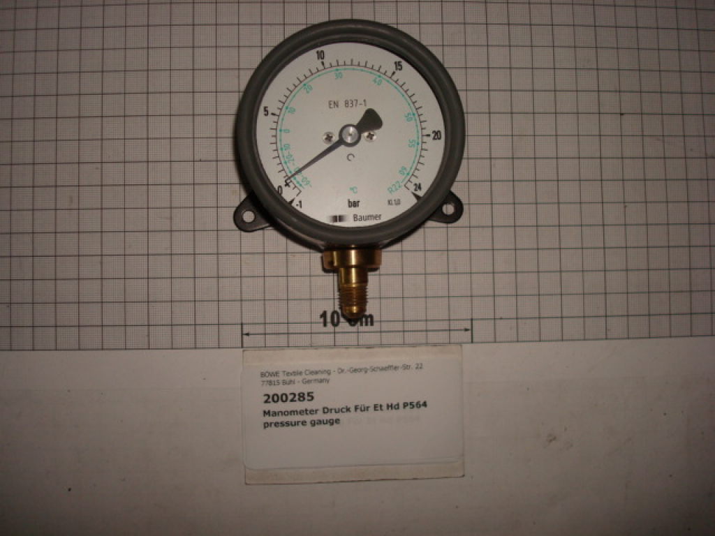 High pressure gauge,-1-24 bar,R22,P564