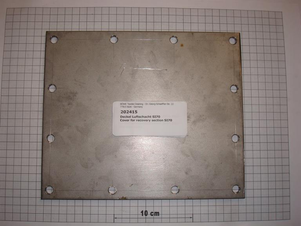 Cover for air duct SI70