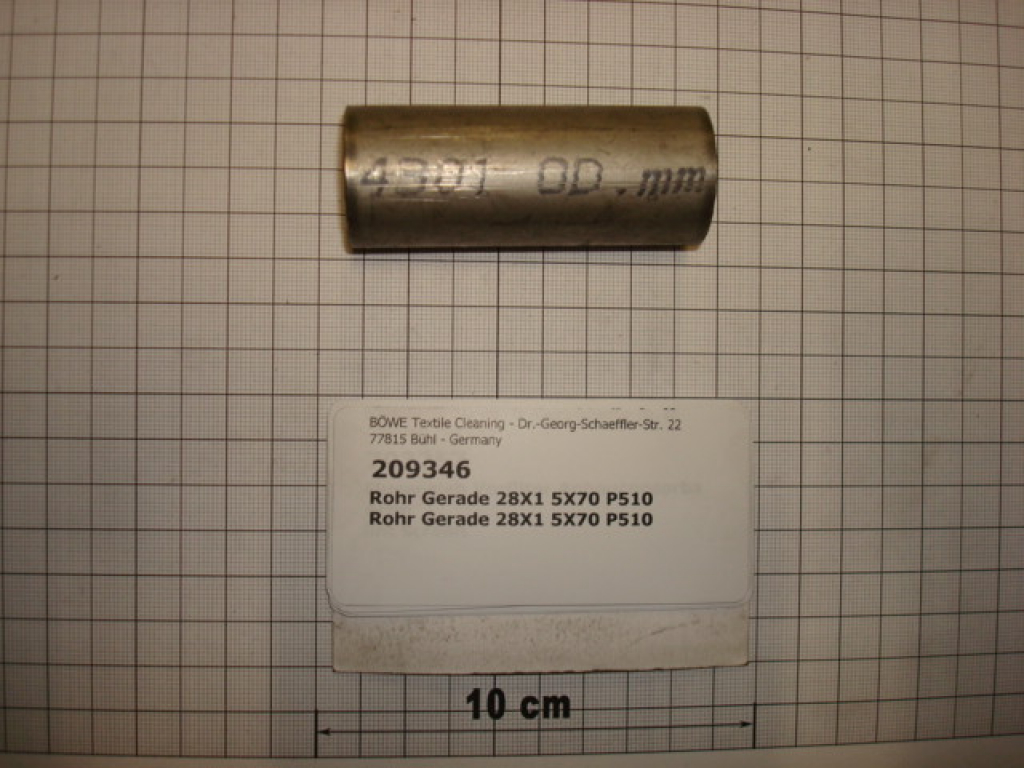 Pipe,straight,28x1,5x70mm