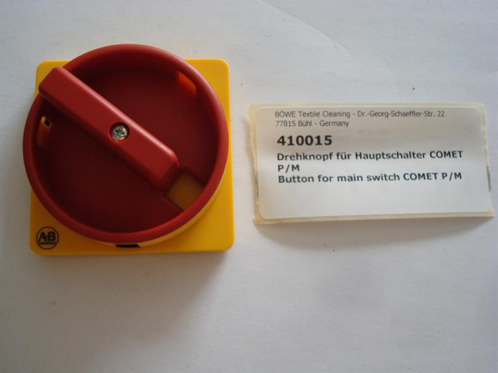 Button for main switch,COMET P/M