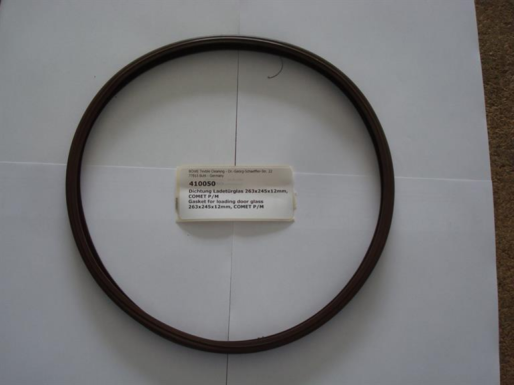 Gasket,round,245x263x12mm,loading door glass,COMET P/M