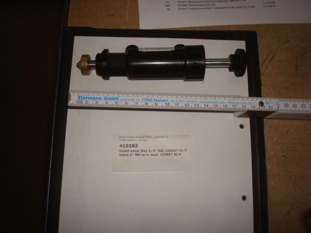 Ventil ohne Sitz 3/4",NO,COMET,P/M