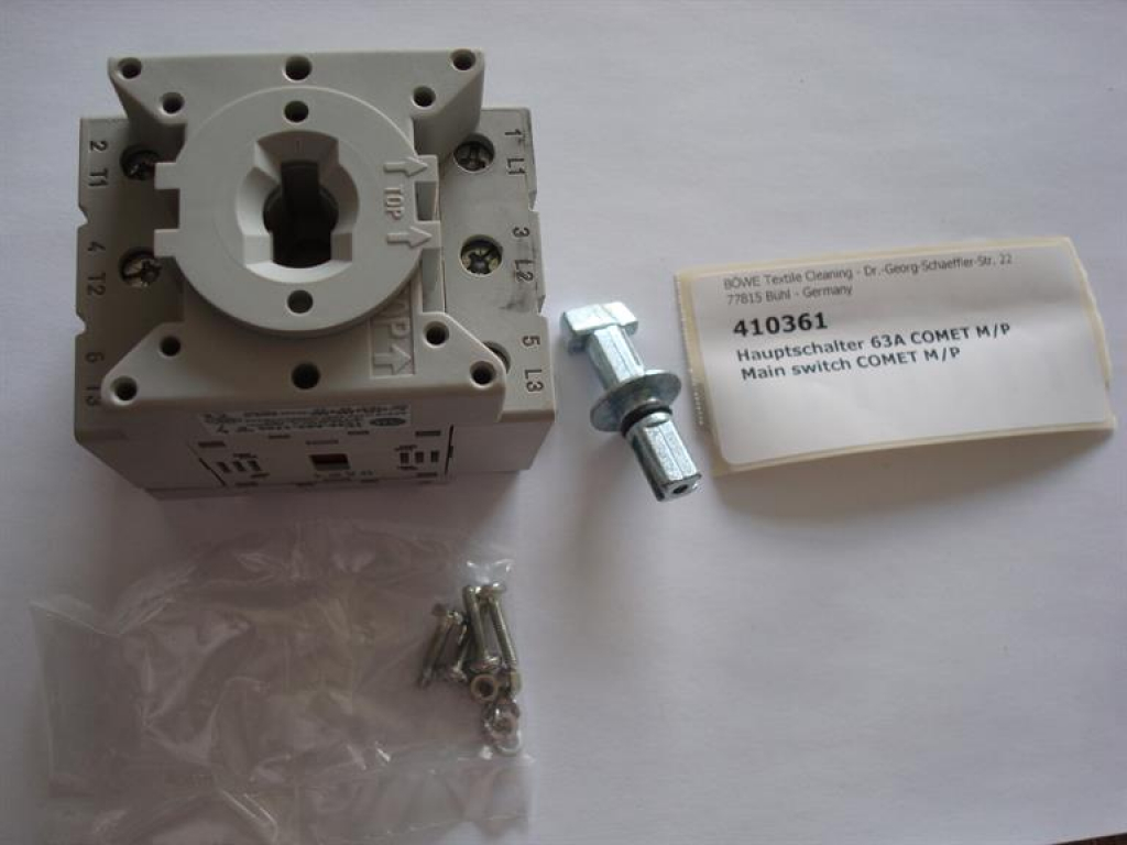 Main switch,63A,COMET P/M