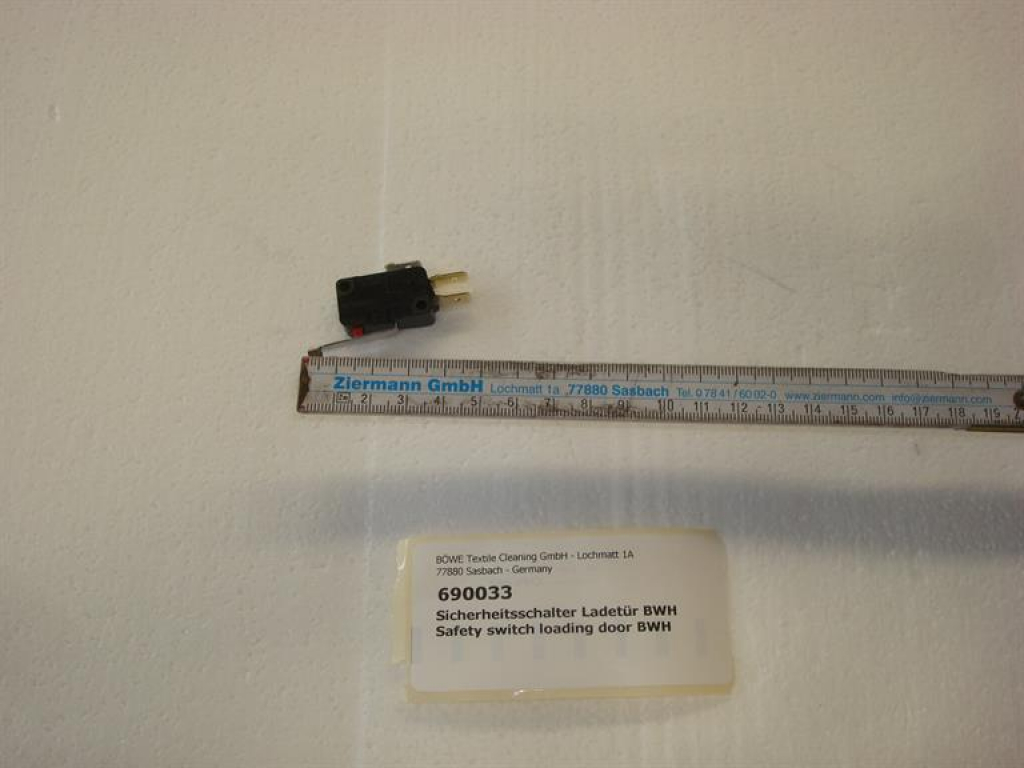Safety switch,loading door,BÖWE BWH-10-35TP washing machine