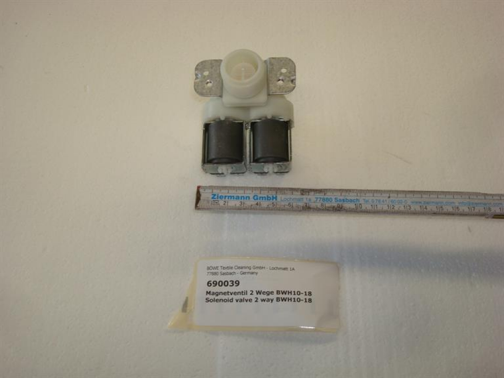 Solenoid valve water,2 ways,BÖWE BWH-10-13-18TP+BWH/BWL-10-25TP2 washing machine