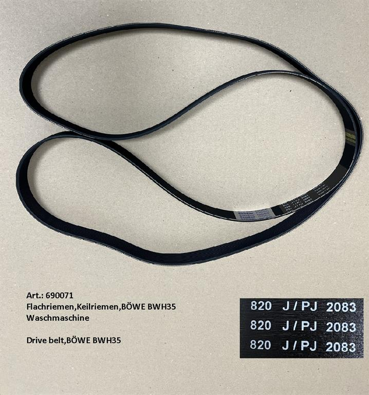 Drive belt,BÖWE BWH-35TP washing machine