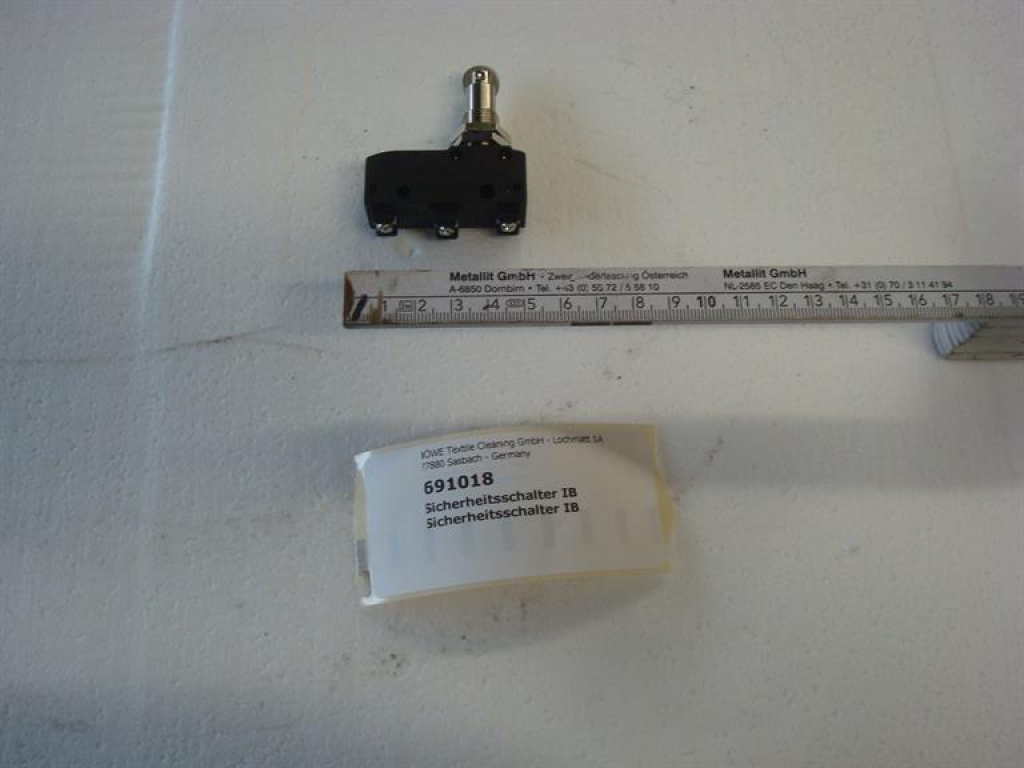 Cam switch with roller, IB14+15 Ironing board