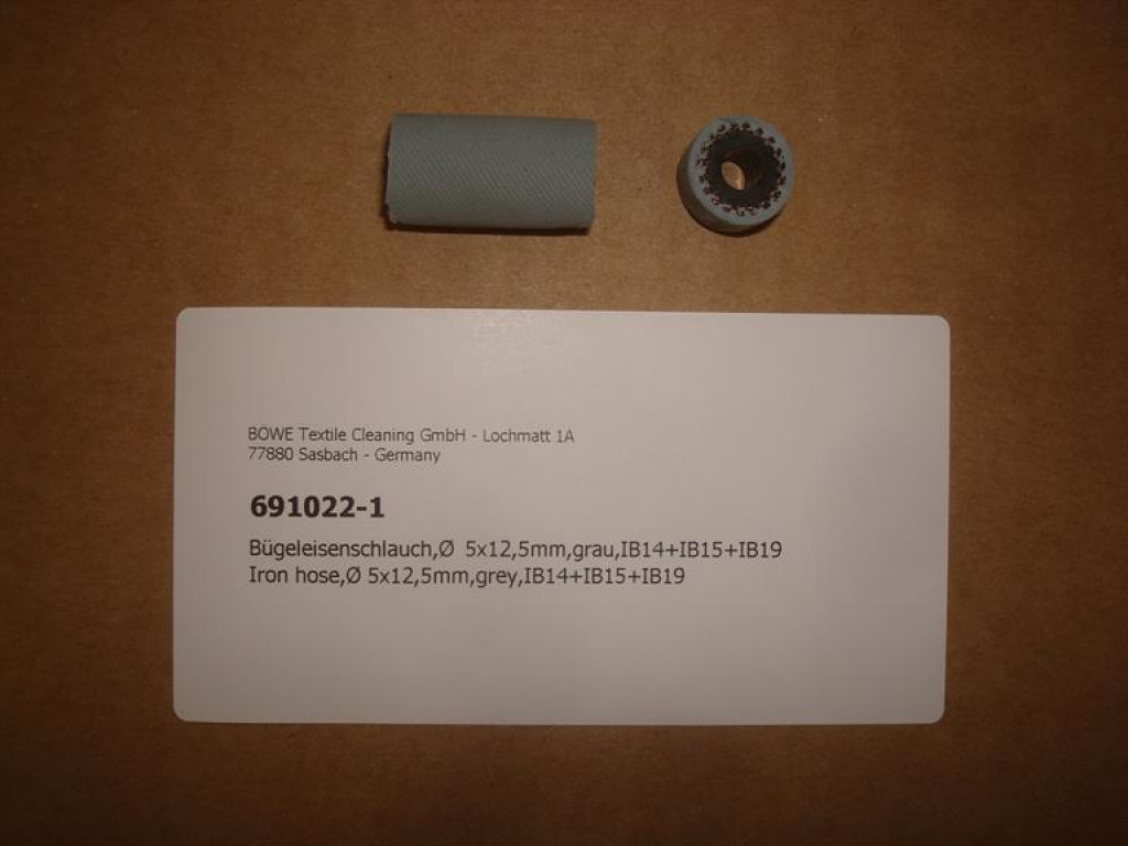 Iron hose,Ø 5x12,5mm,grey,IB14+IB15+IB19 ironing table