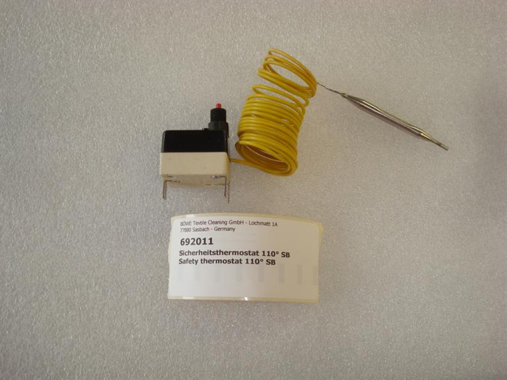 Safety thermostat,110°,BÖWE SB-11-75TP