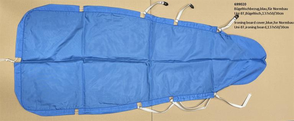 Ironing board cover,blue,for Normbau Uni-BT,ironing board,137x50/30cm