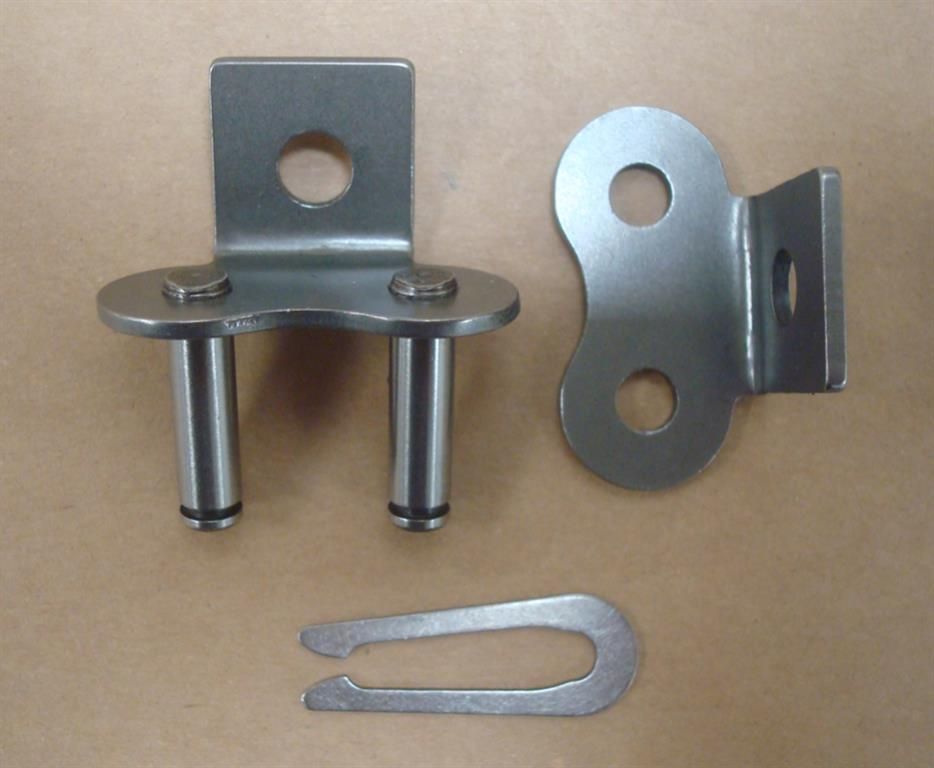 Chain lock,locking link w.angle bracket for Normbau conveyor