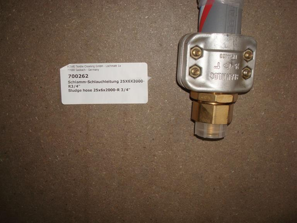 Sludge hose,25x6x2000mm,3/4",P/M12-30