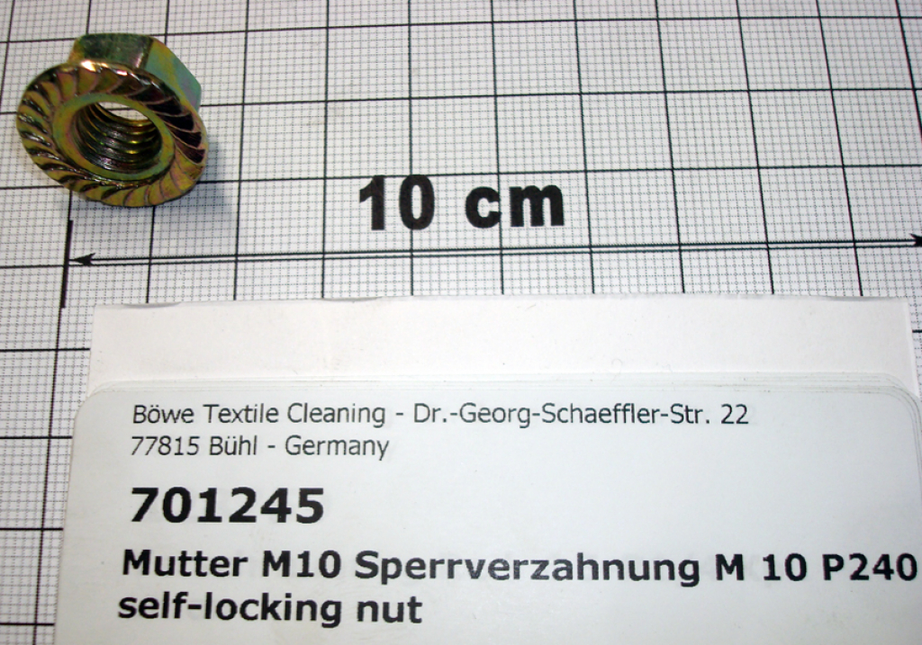 Hexagon nut,M10,galvanized