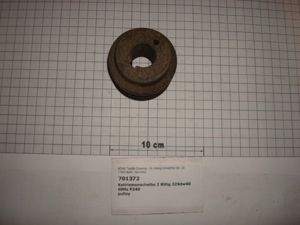 V-belt pulley,2 grooves,dia22mmxDW60/64mm,60Hz,P240-300