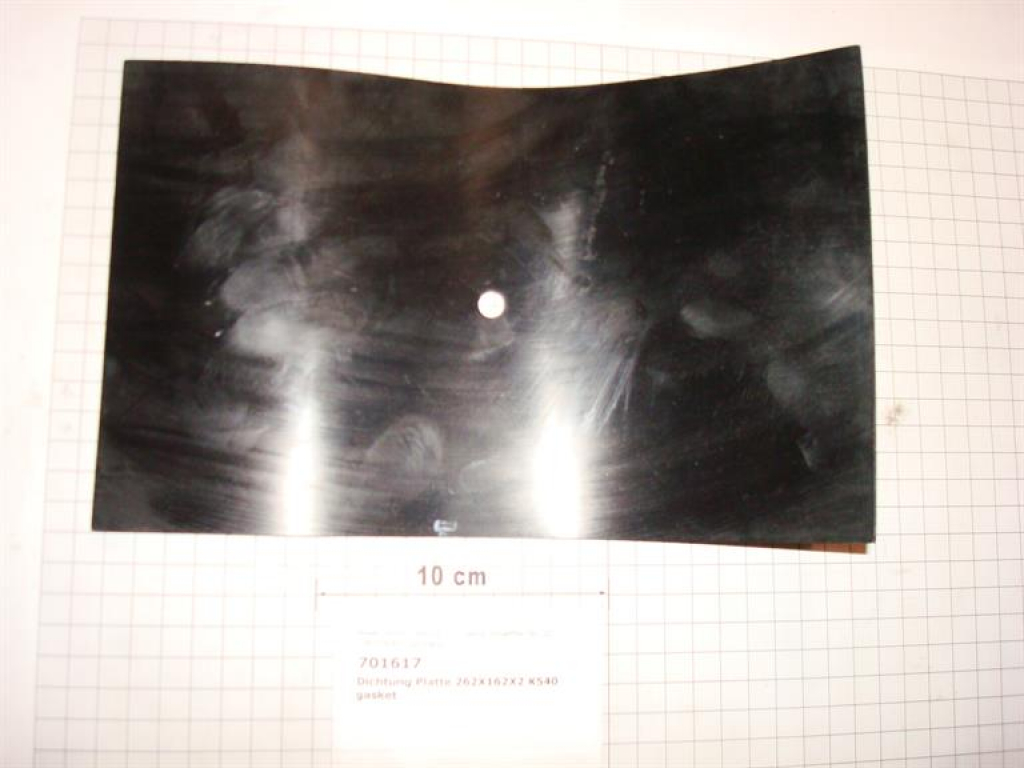 Gasket,square,162x262x2mm,1-hole,plate,K540,K16II water separator TR