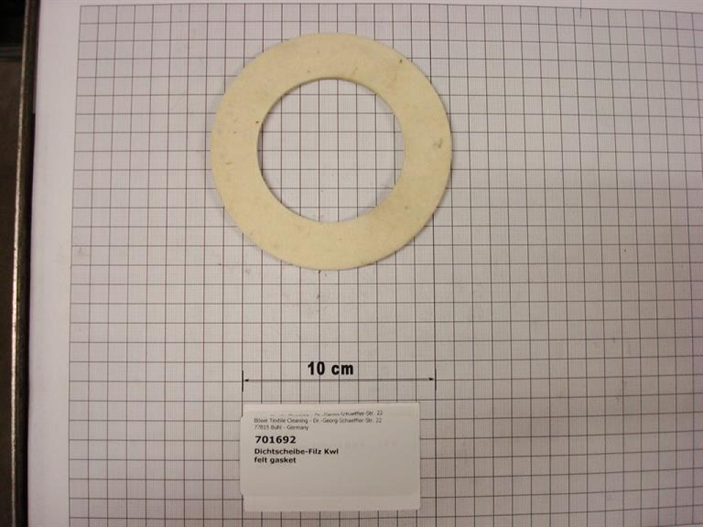 Dichtscheibe,77x125x4mm,Filz KWL