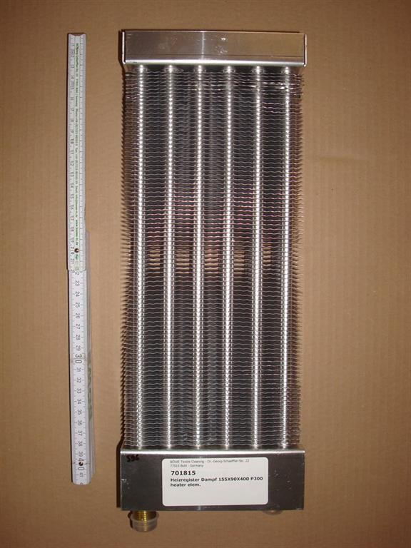 Steam heater,90x155x400mm,1/2",P240,P300,PX,KX,Keasy