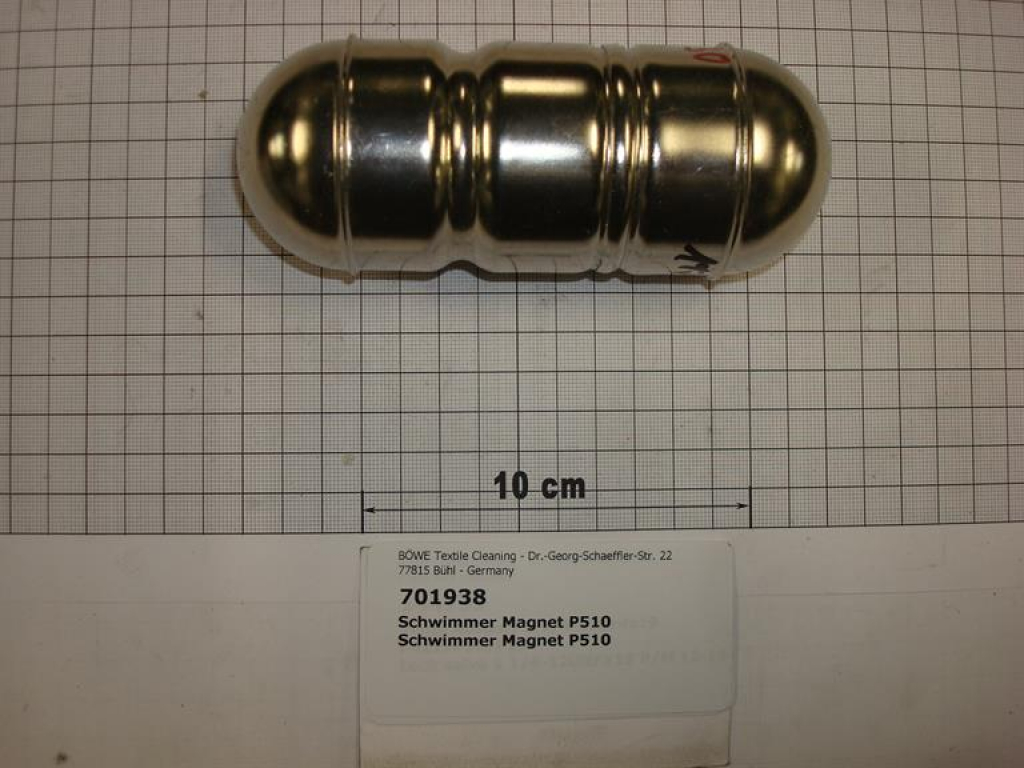 Schwimmer Magnet,DM52x130mm,Edelstahl, P564,P5100,SI70