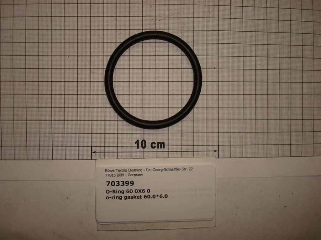 Gasket,round,60x72x6mm,o-ring,for 704830