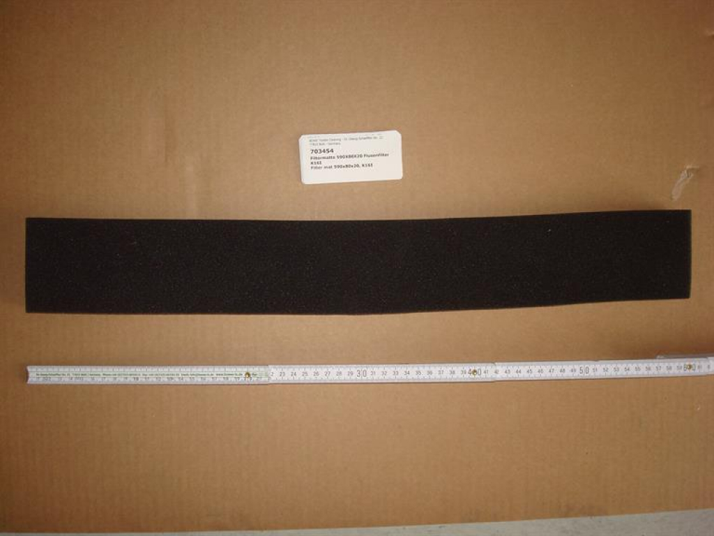 Filter mat,80x590x20mm,K16I