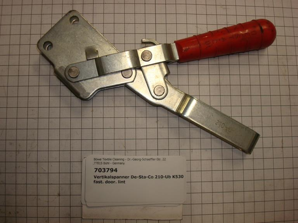 Vertical tightening device,De-Sta-Co,K16