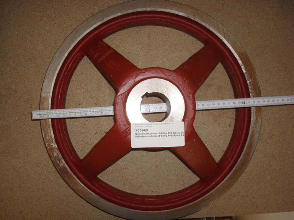 V-belt pulley,3 grooves,dia50mmx446mm,SPA,K25