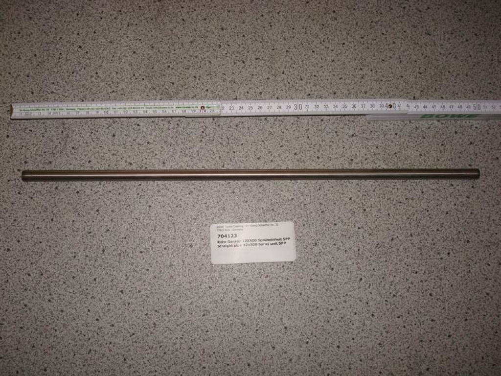 Pipe,straight,12x1x500mm,spray unit SPP