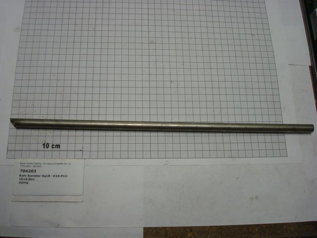 Pipe,straight,12x1x420mm,DG18,K16,P12-15,6th gen.