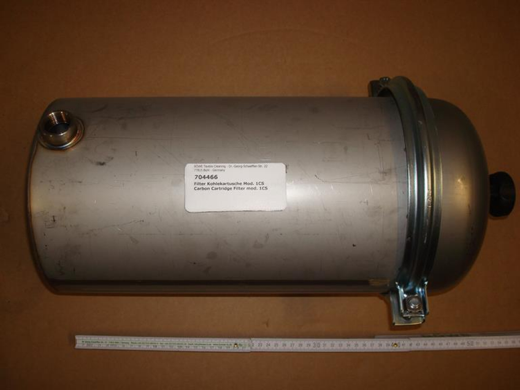 Cartridge filter housing without cartridge 